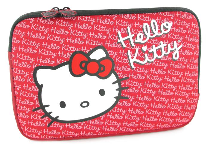 Foto Funda para el portatil Hello Kitty roja estampada