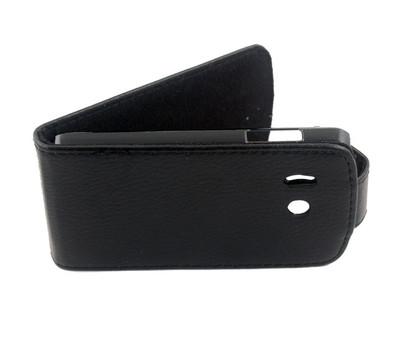Foto Funda Piel Cuero Con Tapa Para Huawei Ascend Y300 U8830 Negra - Nueva Y 300