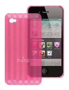 Foto funda plasma apple iphone 4/4s rosa puro minigel