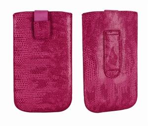 Foto funda pocket xl rosa satinado con trabilla y cierre pull-up classic &a