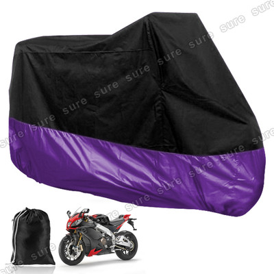 Foto Funda Protector Talla Xl (245cm) Cubierta Para Moto/motocicleta Negro Y P�rpura