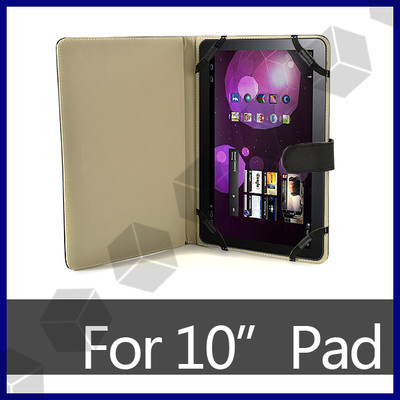 Foto Funda Protector/soporte Piel Banda El�stica Para 10 Android Mid Tablet Pc Epad