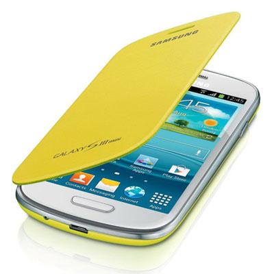 Foto Funda Samsung Galaxy S3 Mini Original Flip Cover - Amarilla