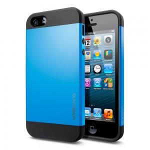 Foto Funda sgp spigen slim armor iphone 5 azul