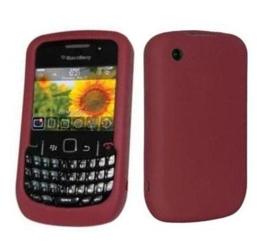Foto Funda Silicona Blackberry 8520/9300 Roja Corinto+protector De Pantalla