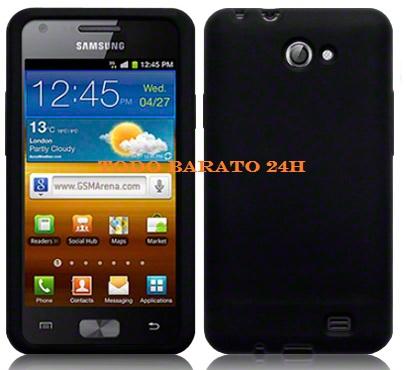 Foto Funda silicona negra Galaxy R y Z I9103