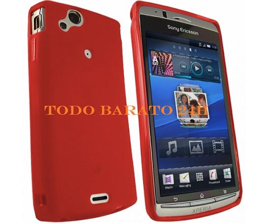 Foto Funda silicona roja Xperia X12 ARC
