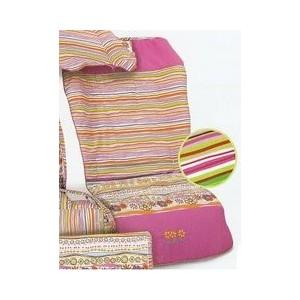 Foto Funda silla verano flower rosa