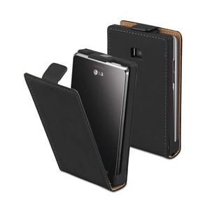 Foto funda slim s negra + protector pantalla lg optimus l3 ii muvit