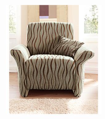 Foto Funda sofá Andrómeda ajustable con efecto tapizado