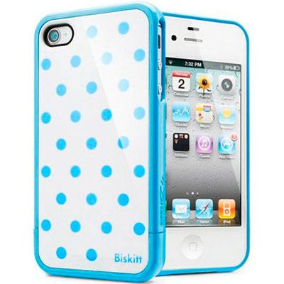 Foto Funda spigen sgp biskitt iphone 4 4s - azul y blanca