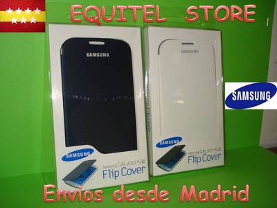 Foto Funda-tapa Flip Cover Samsung Galaxy S3 I 9300 Azul Oscura O Blanca
