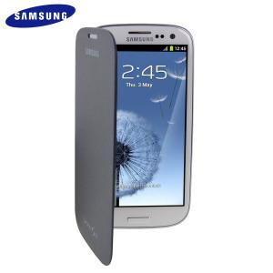 Foto Funda tapa Oficial Samsung Galaxy S3 - Azul Cromado - EFC-1G6FBECSTD
