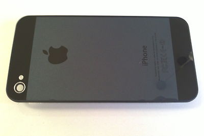 Foto Funda Tapa Trasera Cristal Iphone 4 Conversi�n Iphone 5 Color Negro