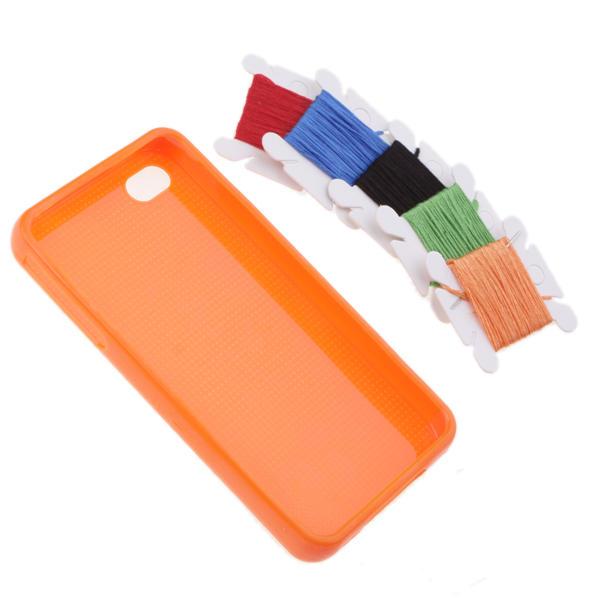 Foto Funda telefono movil para Personalizar Punto de Cruz - naranja