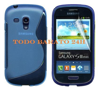Foto Funda TPU S-Line azul Samsung Galaxy S3 mini i8190
