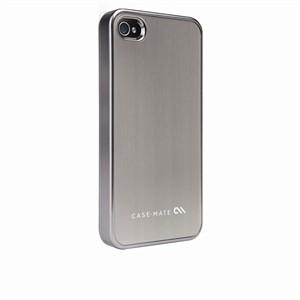 Foto Funda trasera rigida brushed aluminum plata iphone 4 case- mate