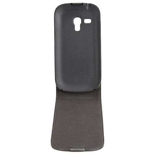 Foto Funda Xqisit Flipcover Samsung S3 Mini (i8190) Negra