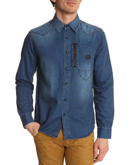 Foto G-STAR - Camisa de jean azul Biker