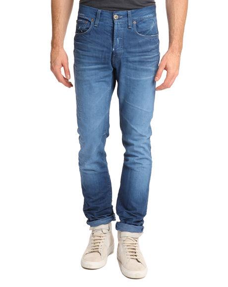 Foto G-STAR - Jeans slim azules efecto desgastado claro 3301