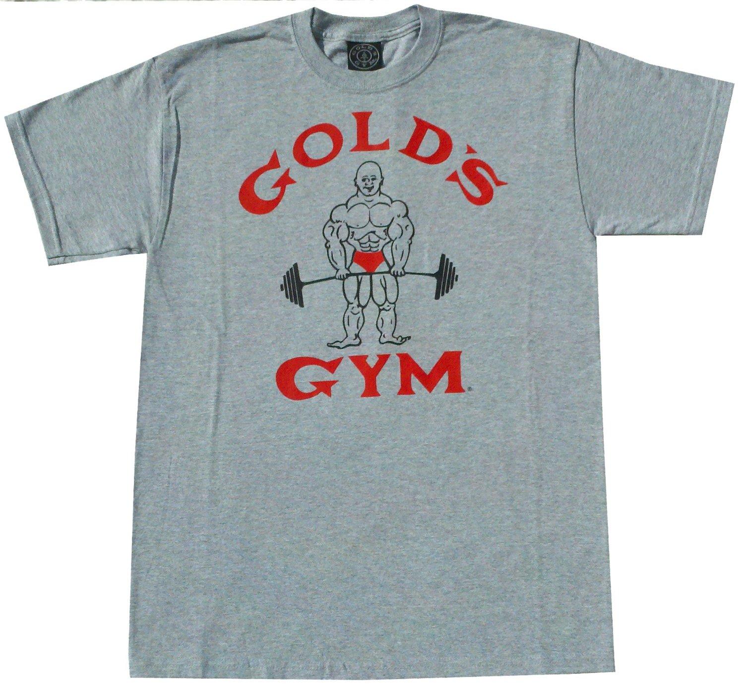Foto G100 Golds Gym Bodybuilding T Shirt old joe icon XL Grey