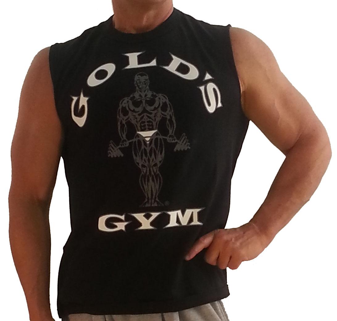 Foto G191 Golds Gym Sleeveless Muscle Shirt TO logo XL Black