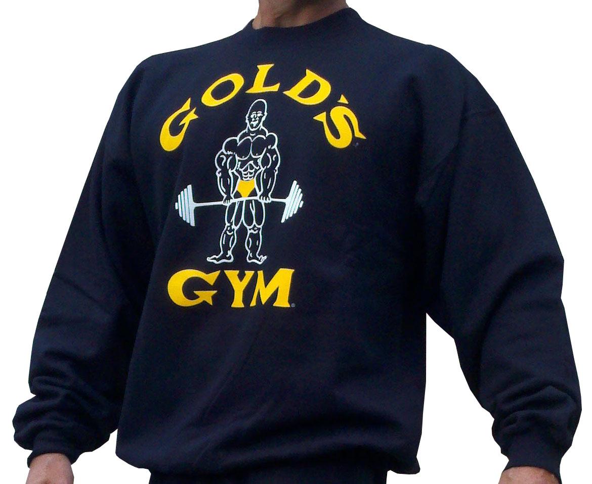 Foto G800 Golds Gym Sweatshirt Joe logo L Black
