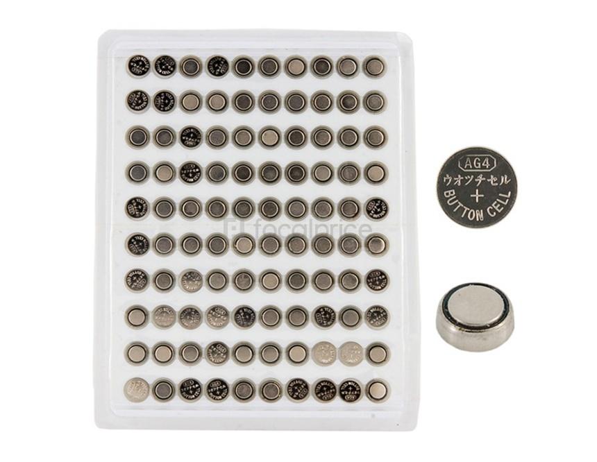 Foto GA4 célula 1.55V pila de botón (100-Pack)