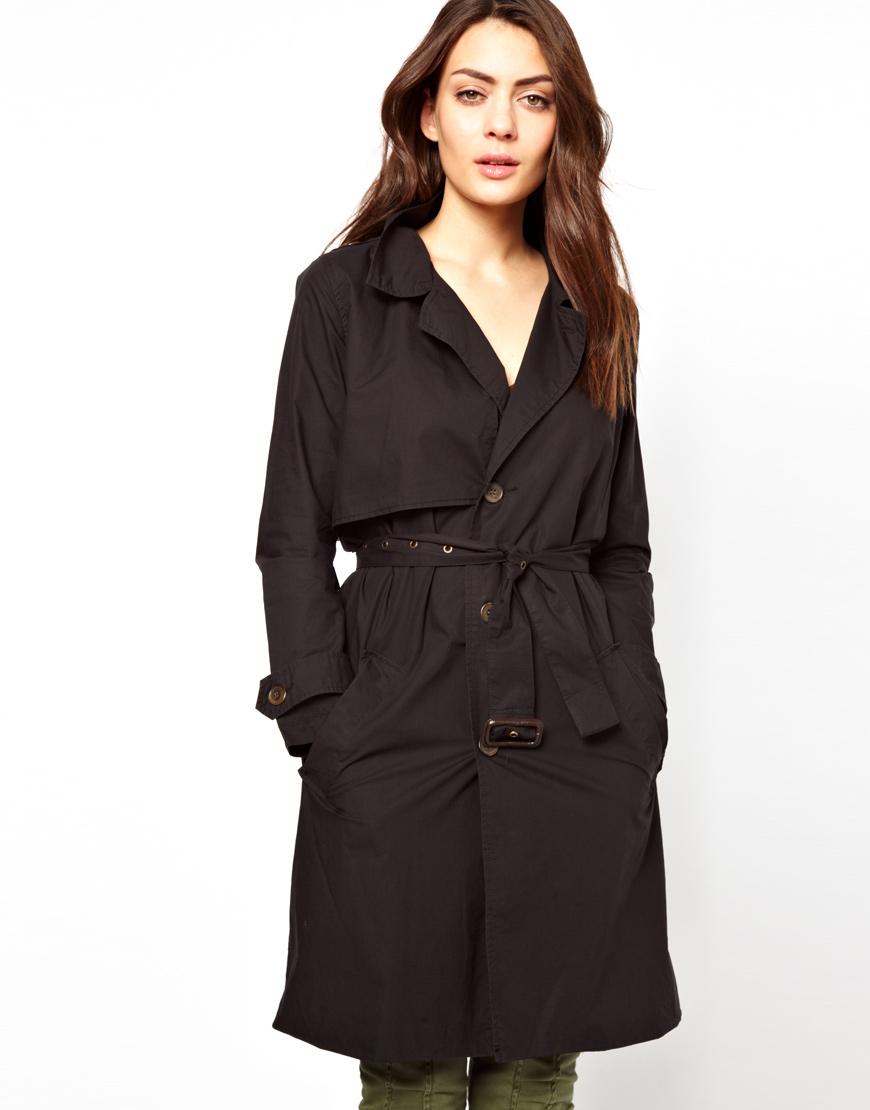 Foto Gabardina Norma de Ganni Black