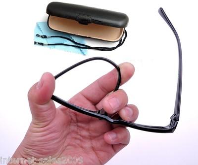 Foto Gafas De Lectura Negras Bonus Estuche Y Cordon Patillas Semiflex Dioptria +2.50