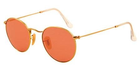 Foto Gafas de sol - Ray-Ban Sun Collection - RB3447 ROUND METAL - 001/4B GOLD/BROWN PINK