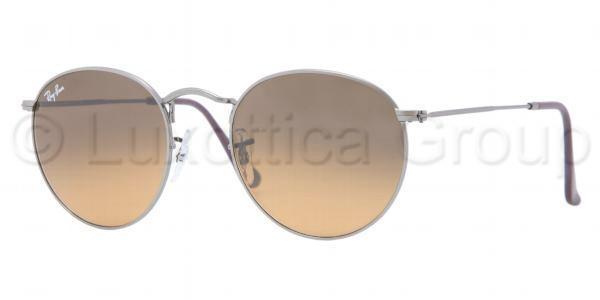 Foto Gafas de sol - Ray-Ban Sun Collection - RB3447 ROUND METAL - 029/74 MATTE GUNMETAL CRYSTAL BROWN/ORANGE GRADIENT