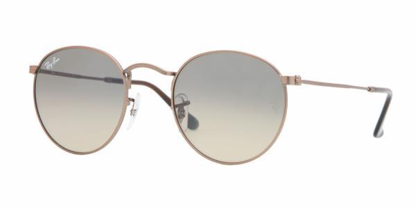 Foto Gafas de sol - Ray-Ban Sun Collection - RB3447 ROUND METAL - 101/28 MATTE LIGHT BROWN CRYSTAL BLUE GRADIENT YELLOW