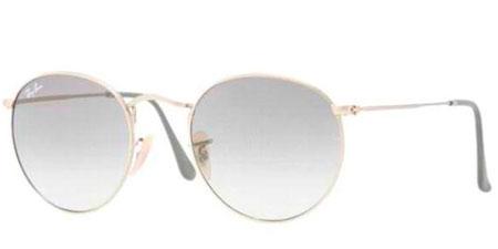 Foto Gafas de sol - Ray-Ban Sun Collection - RB3447 ROUND METAL - 112/32 MATTE GOLD CRYSTAL GRAY GRADIENT