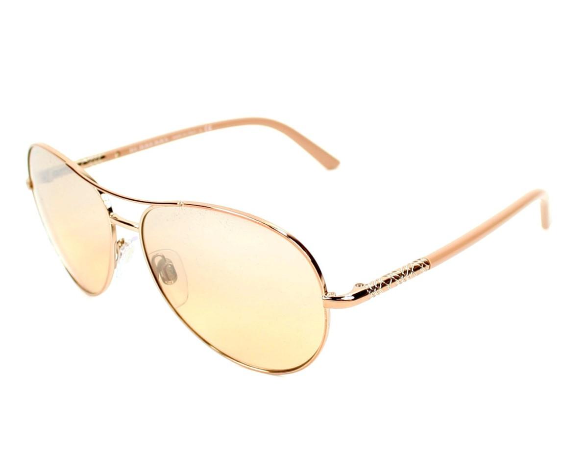 Foto Gafas de sol Burberry BE 3053 Acetato Metal Rosa pálido Burberry gafas de sol para mujer