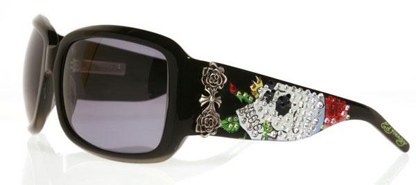 Foto Gafas de Sol Ed Hardy EHS 001 Skull & Roses BLK