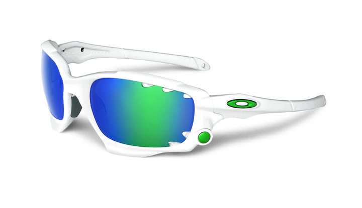 Foto Gafas de sol OAKLEY Racing Jacket - Matte White W/jade Irid
