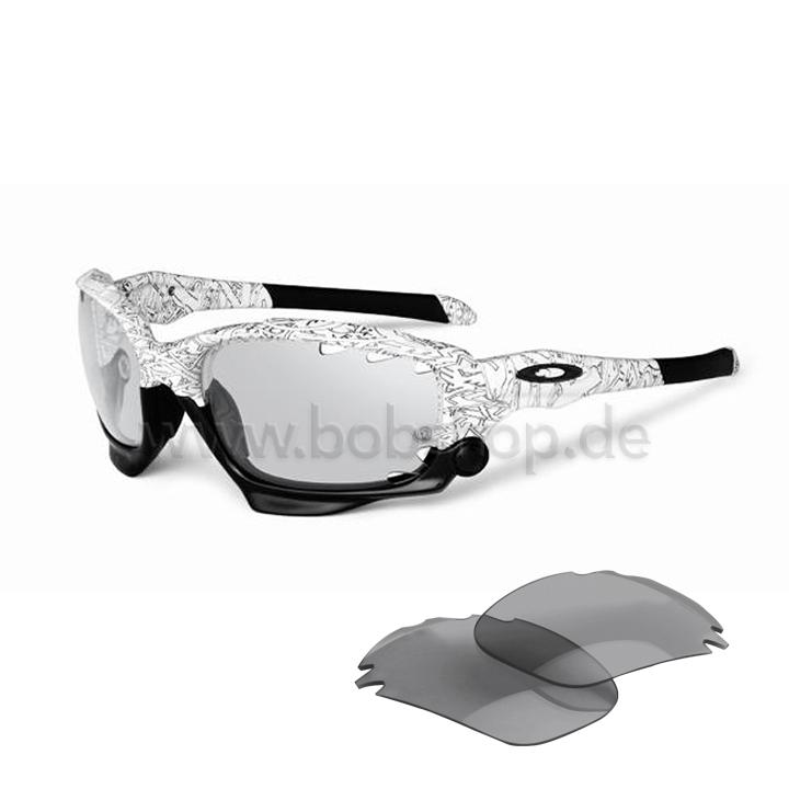 Foto Gafas de sol Oakley Racing Jacket blanco-negras gost txt (photochromic)