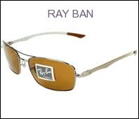 Foto Gafas de sol Ray Ban RB 8309 De fibra de carbono Marrón claro Ray Ban gafas de sol para hombre
