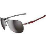 Foto Gafas de sol unisex metalica plata rojo .