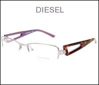 Foto Gafas de vista Diesel DV 0087 Acetato Metal Plata Purpura Havana Diesel monturas para mujer