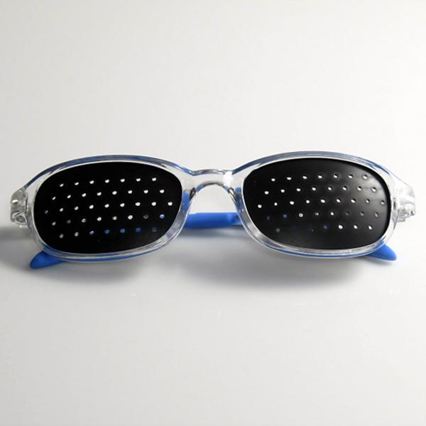 Foto Gafas Reticulares para Niños Lentes Estenopeicos Pinhole Azules