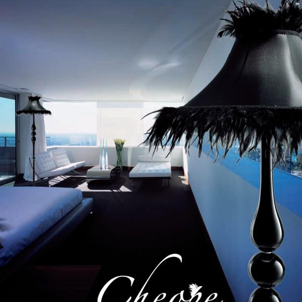 Foto Gallery Cheope TR with feathers floor light