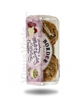 Foto Galletas de Frambuesa, Chocolate Blanco y Pistacho Border Biscuits