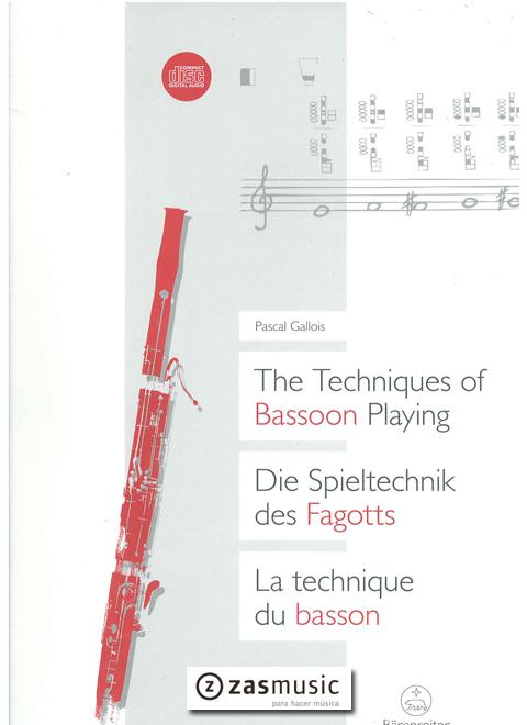 Foto gallois, pascal: the techniques of bassoon playing. die spie