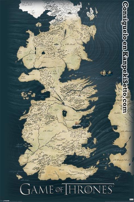 Foto Game Of Thrones Set De 5 PÓsteres Map 61 X 91 Cm