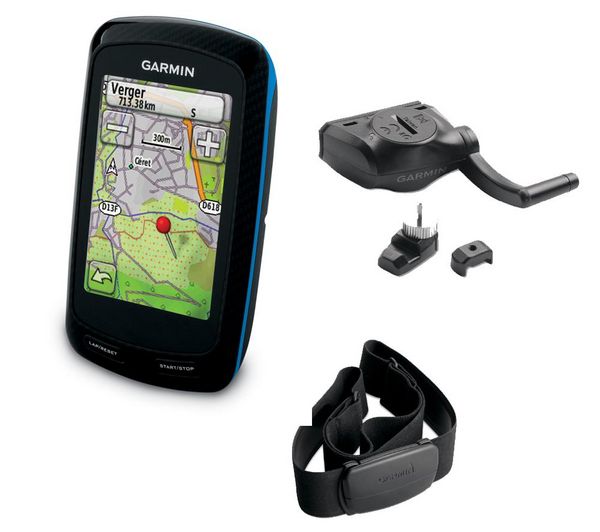 Foto Garmin GPS Sport Edge 800 negro y azul+ cinturón HRM + cadenciómetro Pantalla 2,6