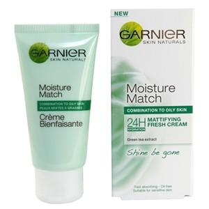 Foto Garnier moisture match shine be gone mattifying fresh cream 50m