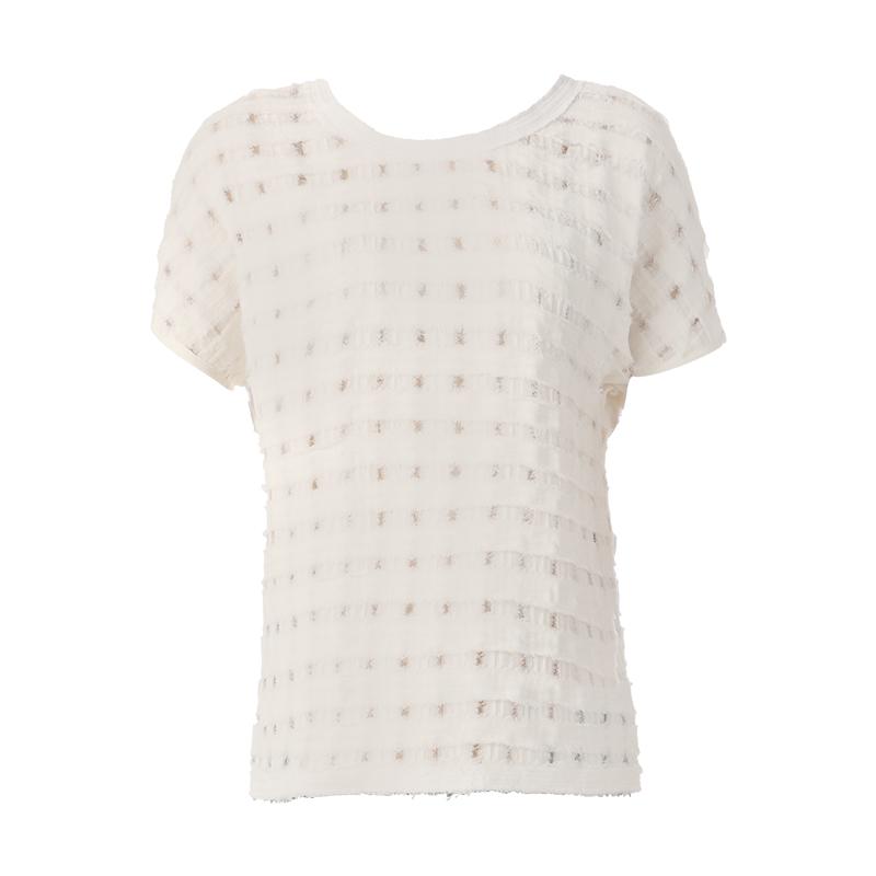 Foto Gat Rimon Top de mangas cortas - dario - Blanco / Crudo