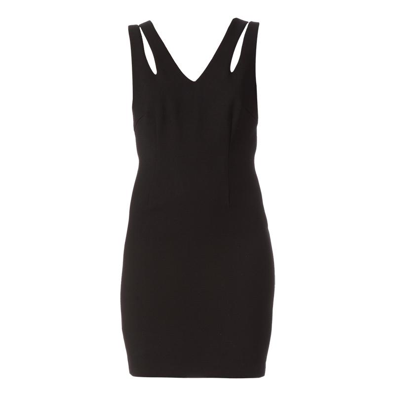 Foto Gat Rimon vestido derecho - lona - Negro